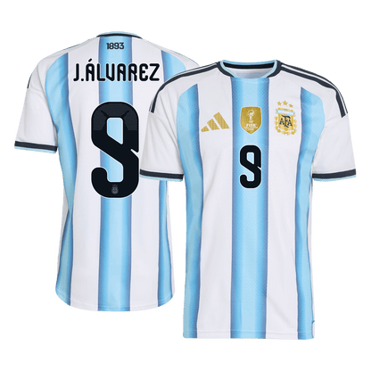 Argentina J.ÁLVAREZ #9 Men's Home Shirt 2026 World Cup - Slim Fit