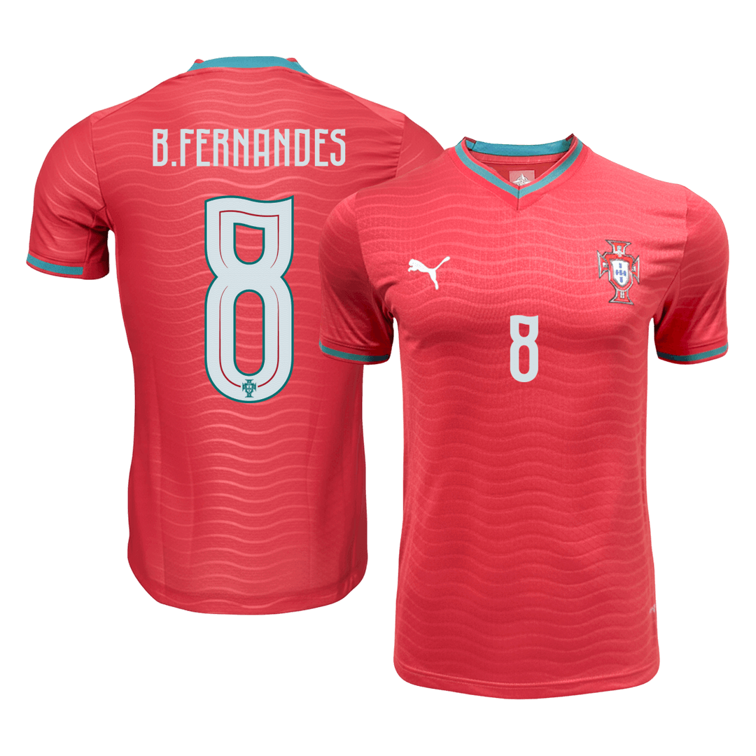 Men's Portugal B.FERNANDES #8 Home Shirt 2026 World Cup - Slim Fit