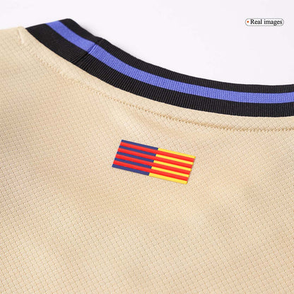 Barcelona Away Soccer Jersey Kit(Jersey+Shorts) 2025/26 Yellow&Black