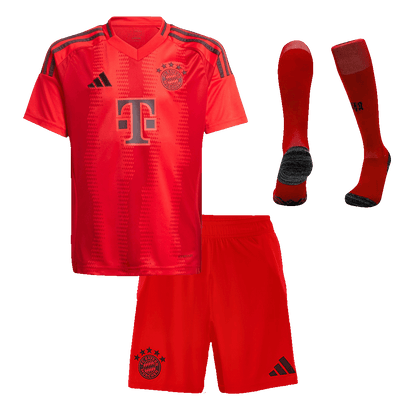 Kid's Bayern Munich Home Soccer Jersey Kit(Jersey+Shorts+Socks) Red