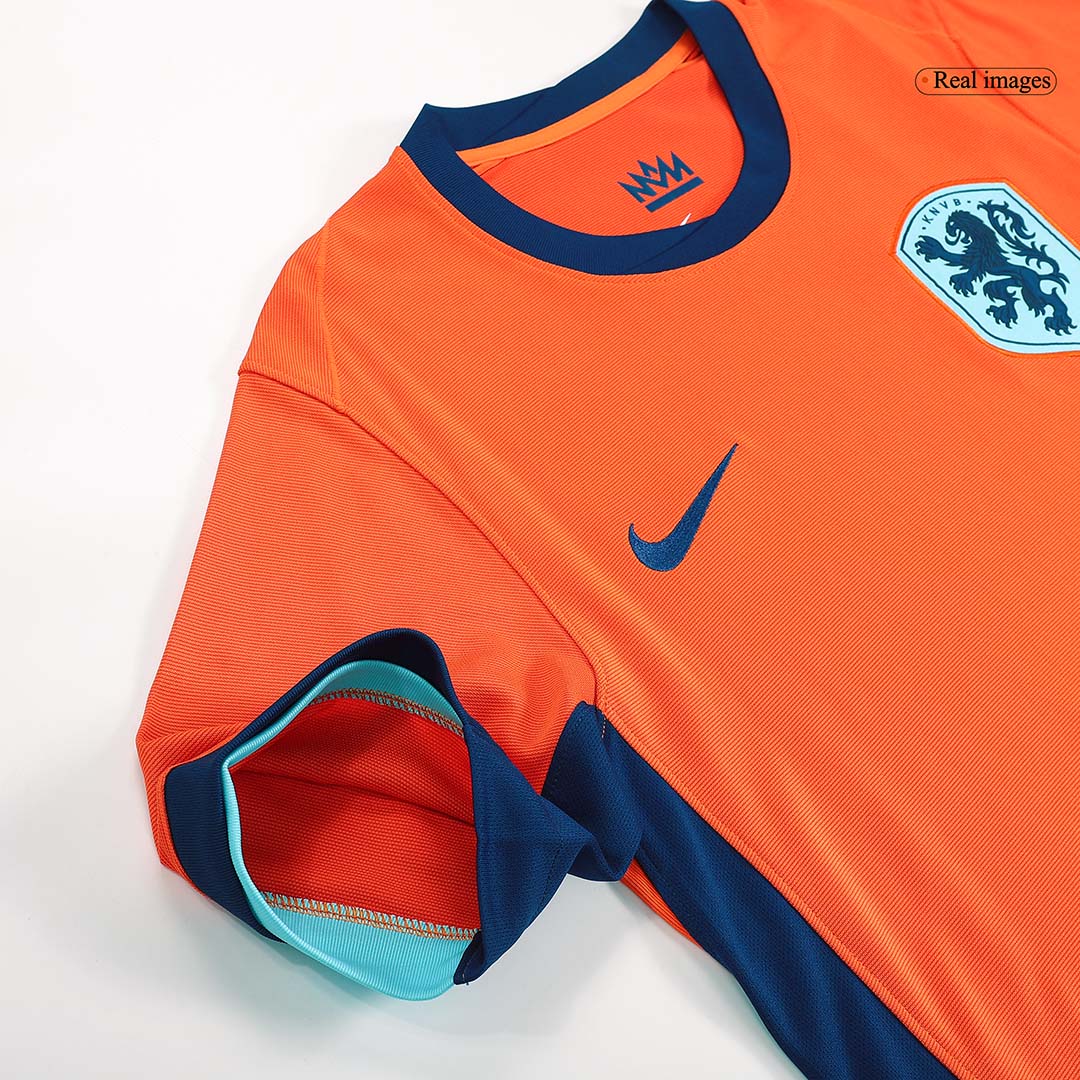 MALEN #18 Netherlands Home Soccer Jersey Euro 2024