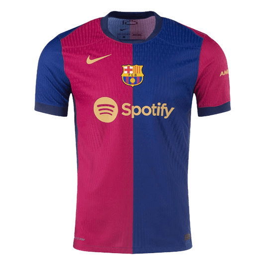 Authentic  PEDRI #8 Barcelona Home Football Shirt 2024/25- - old sponsor