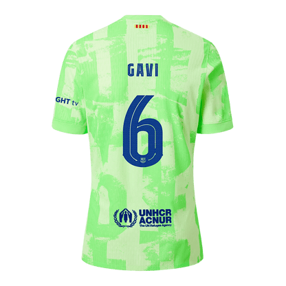 Authentic GAVI #6 Barcelona Third Away Soccer Jersey 2024/25  - UCL£¨Spotify Logo Without Text£©