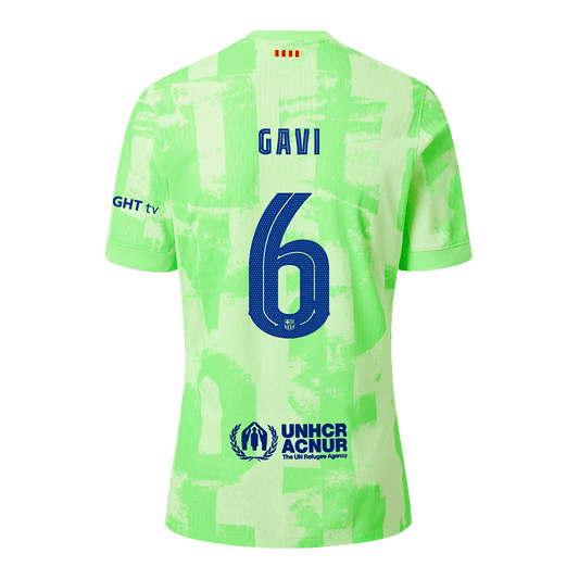 Authentic GAVI #6 Barcelona Third Away Soccer Jersey 2024/25  - UCL£¨Spotify Logo Without Text£©