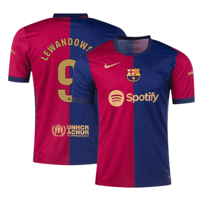 LEWANDOWSKI #9 Barcelona Home Football Shirt 2024/25