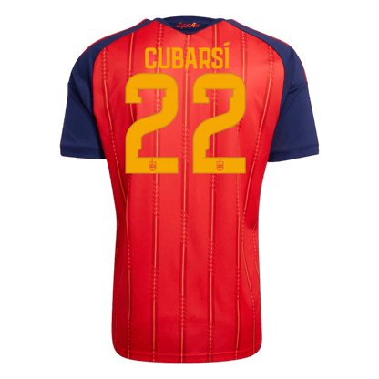 CUBARSÍ #22 Spain Champion Edition Home Soccer Jersey World Cup 2026 Red