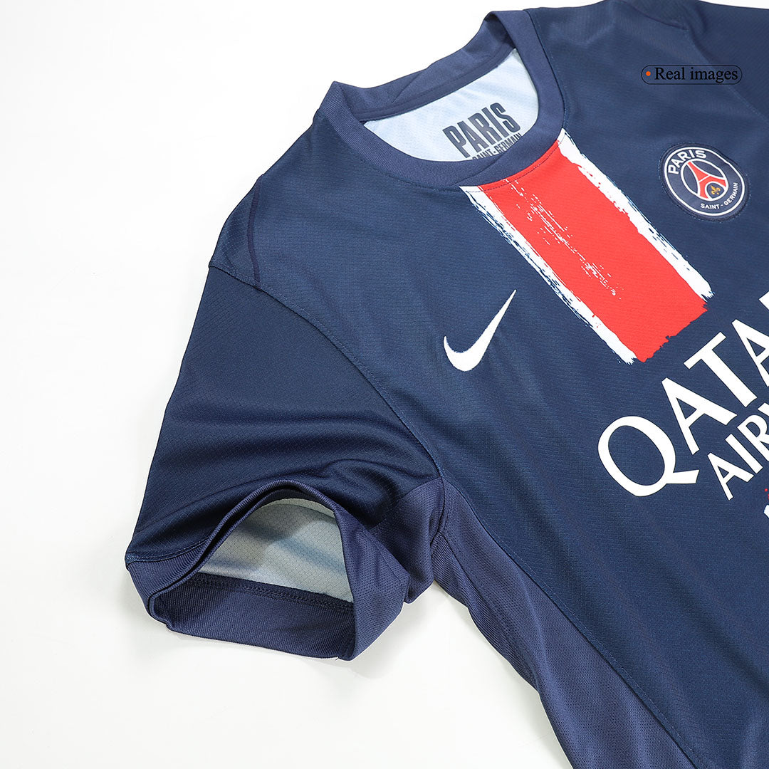 O.DEMBÉLÉ #10 PSG Home Soccer Jersey 2024/25 Navy