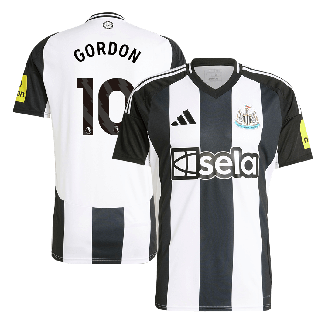 GORDON #10 Newcastle United Home Football Shirt