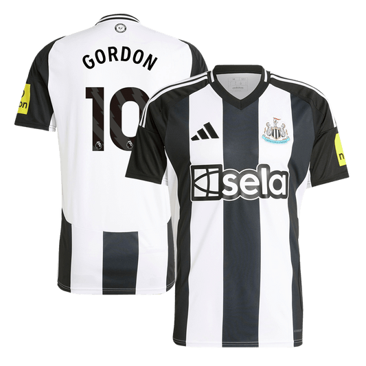 GORDON #10 Newcastle United Home Football Shirt