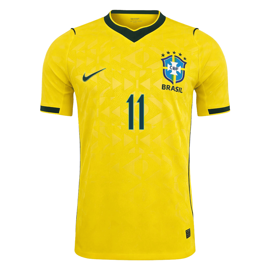 Authentic RAPHINHA #11 Brazil Home Football Shirt 2026