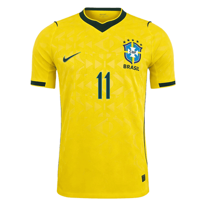 Authentic RAPHINHA #11 Brazil Home Football Shirt 2026