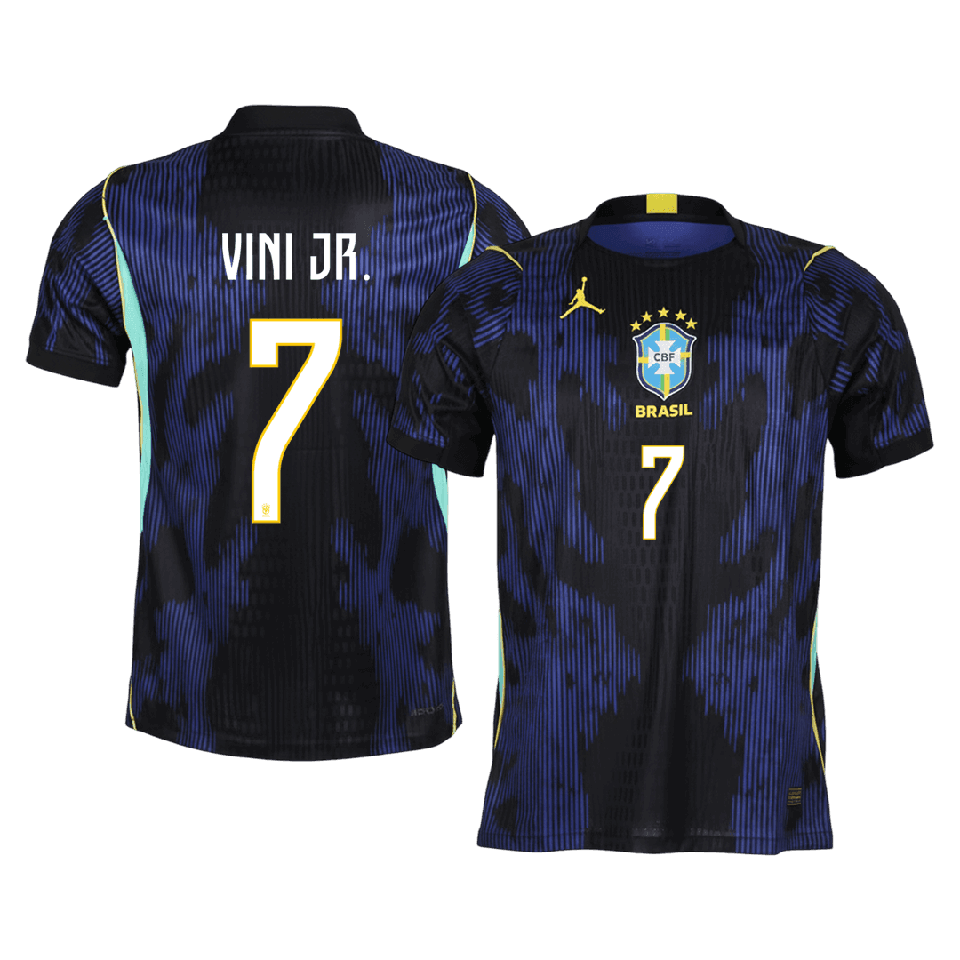 Player Version VINI JR. #7 Brazil Away Football Shirt 2026