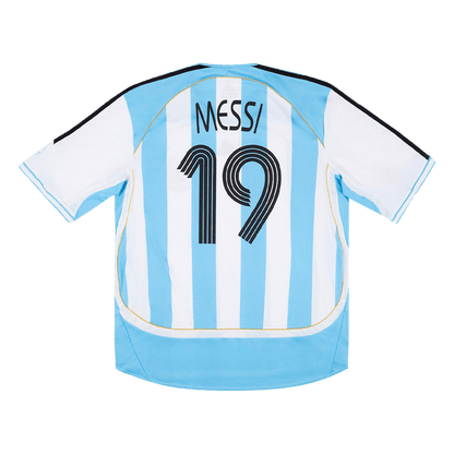 Retro MESSI #19 2006 Argentina Home Soccer Jersey