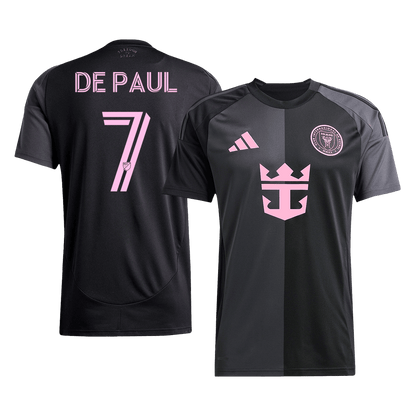 DE PAUL #7 Inter Miami Away Soccer Jersey 2025 Black&Gray
