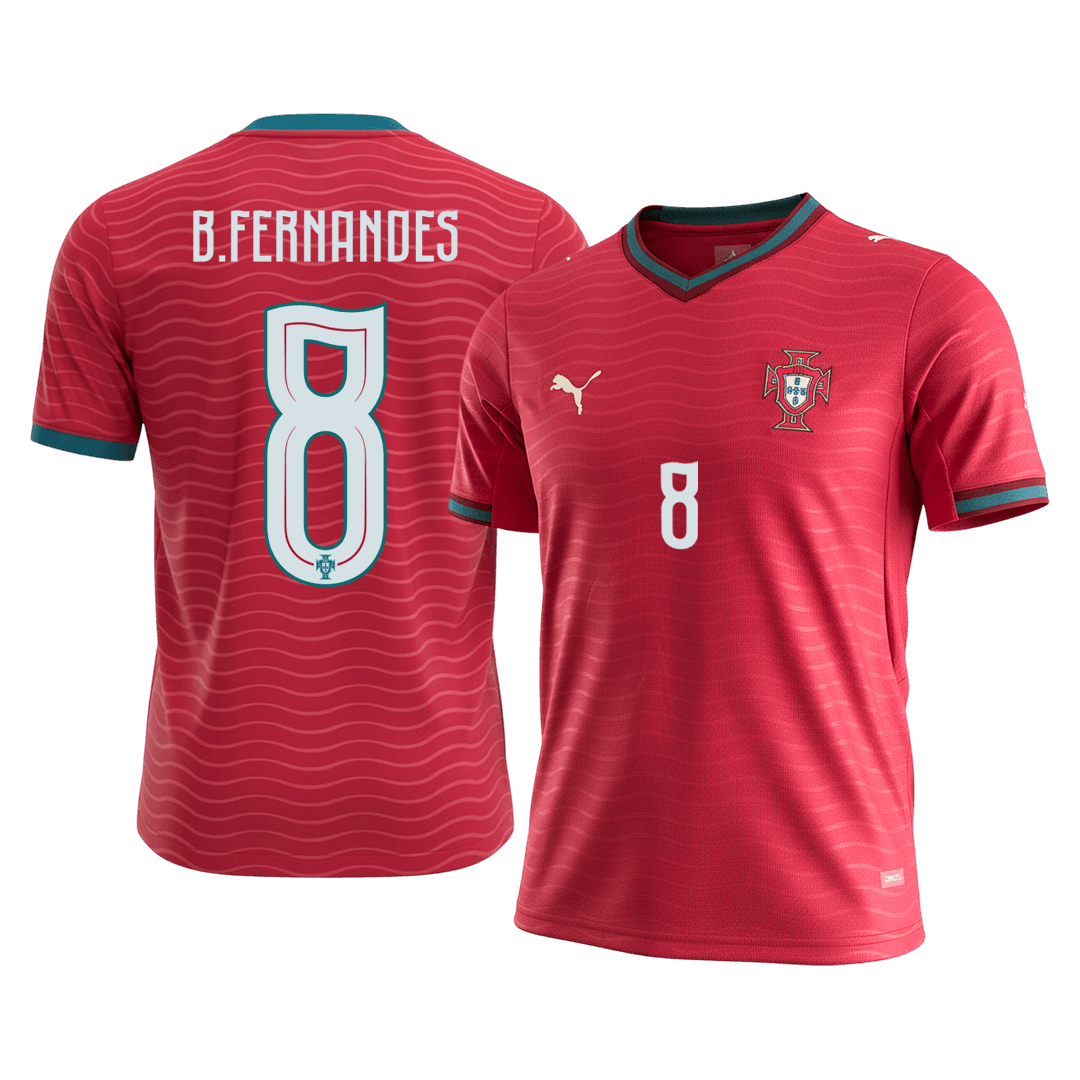 Portugal B.FERNANDES #8 World Cup 2026 Men's Home Jersey