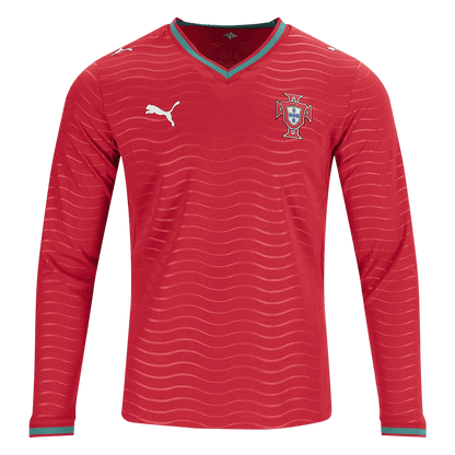 Authentic Portugal Home Long Sleeve Soccer Jersey 2026