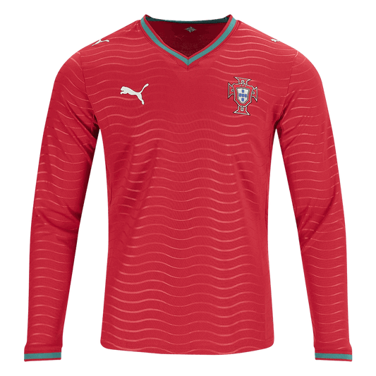 Authentic Portugal Home Long Sleeve Soccer Jersey 2026