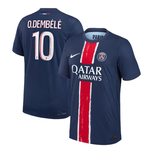 Authentic O.DEMBÉLÉ #10 PSG Home Soccer Jersey 2024/25 Navy
