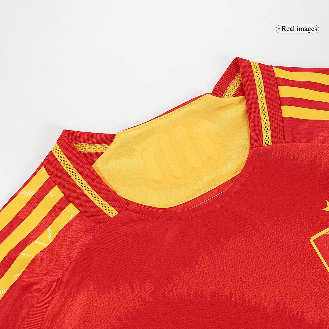 Authentic LAMINE YAMAL #19 Spain Home Soccer Jersey Euro 2024