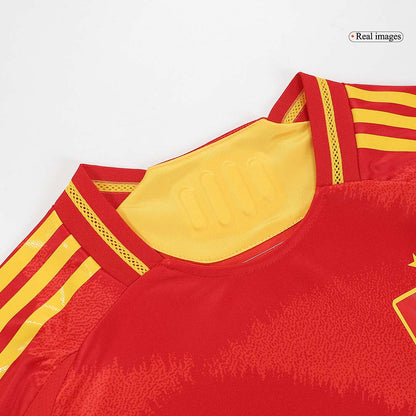 Authentic LAMINE YAMAL #19 Spain Home Soccer Jersey Euro 2024