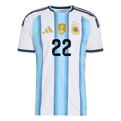 Men's Argentina L.MARTÍNEZ #22 Home Shirt 2026 World Cup - Slim Fit