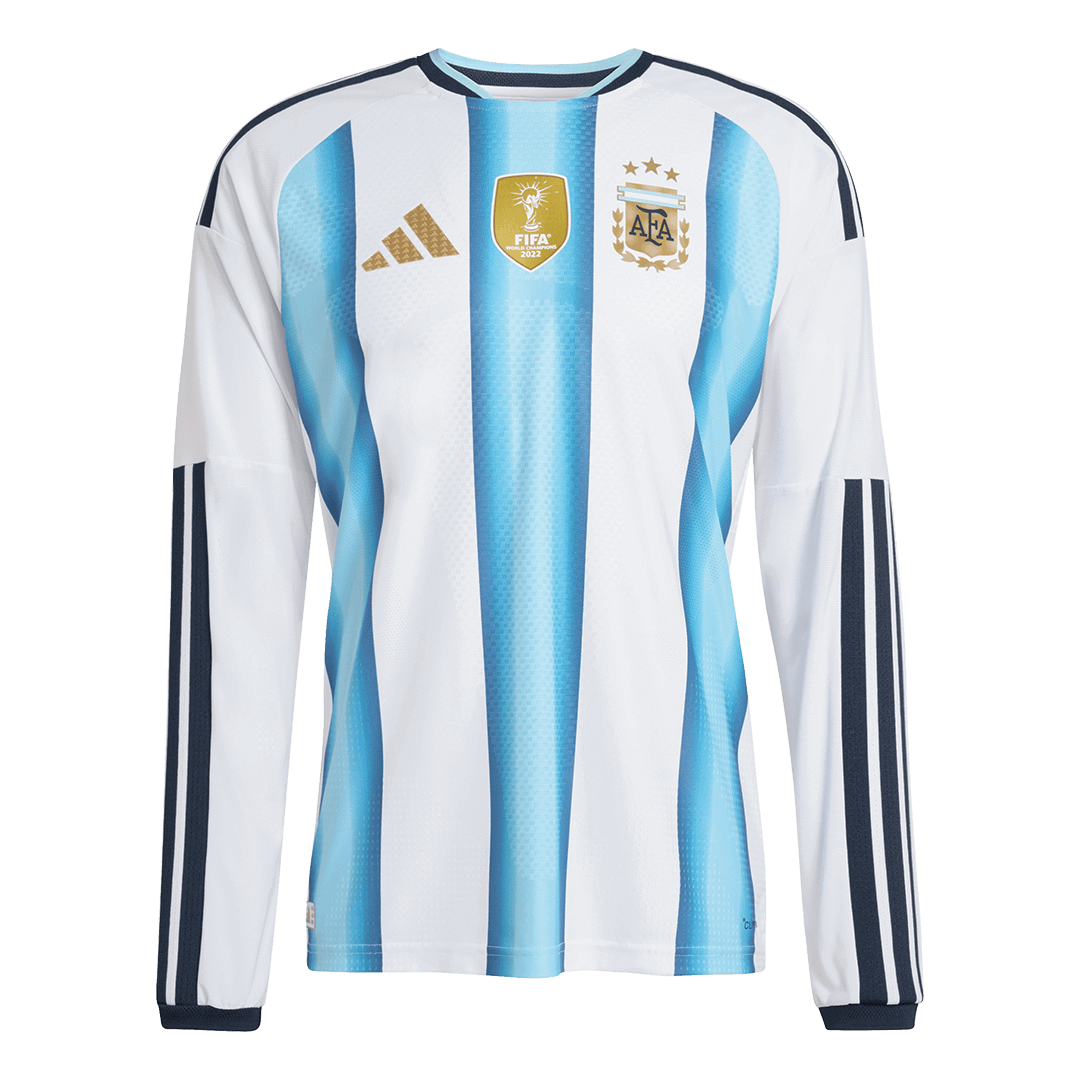 Authentic Argentina Home Long Sleeve Soccer Jersey 2026