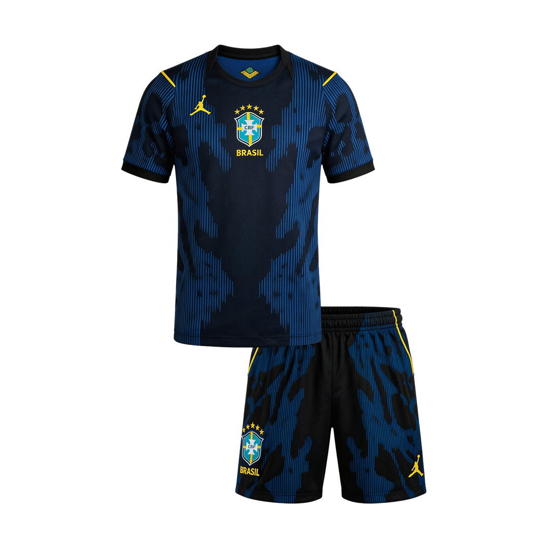 Brazil Away Kids' Kit (Shirt + Shorts) World Cup 2026