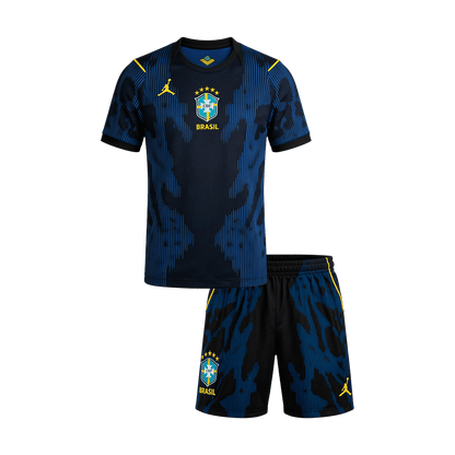 Brazil Away Kids' Kit (Shirt + Shorts) World Cup 2026