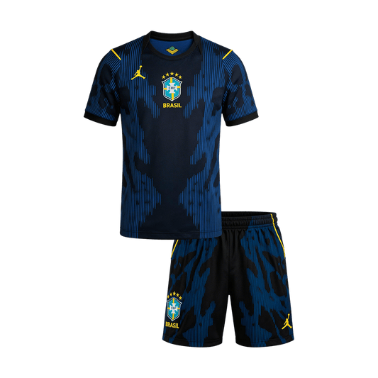Brazil Away Kids' Kit (Shirt + Shorts) World Cup 2026