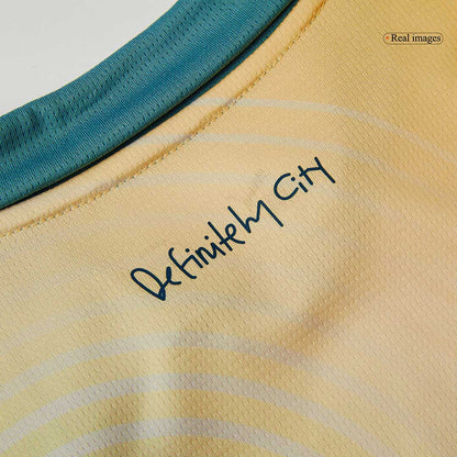 Kid's Manchester City Fourth Away 'Definitely City' Football Shirt Kit (Shirt+Shorts) 2024/25