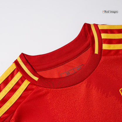 Kid's Spain Home Soccer Jersey Kit(Jersey+Shorts+Socks) Euro 2024
