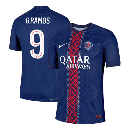 Authentic G.RAMOS #9 PSG Home Soccer Jersey 2025/26