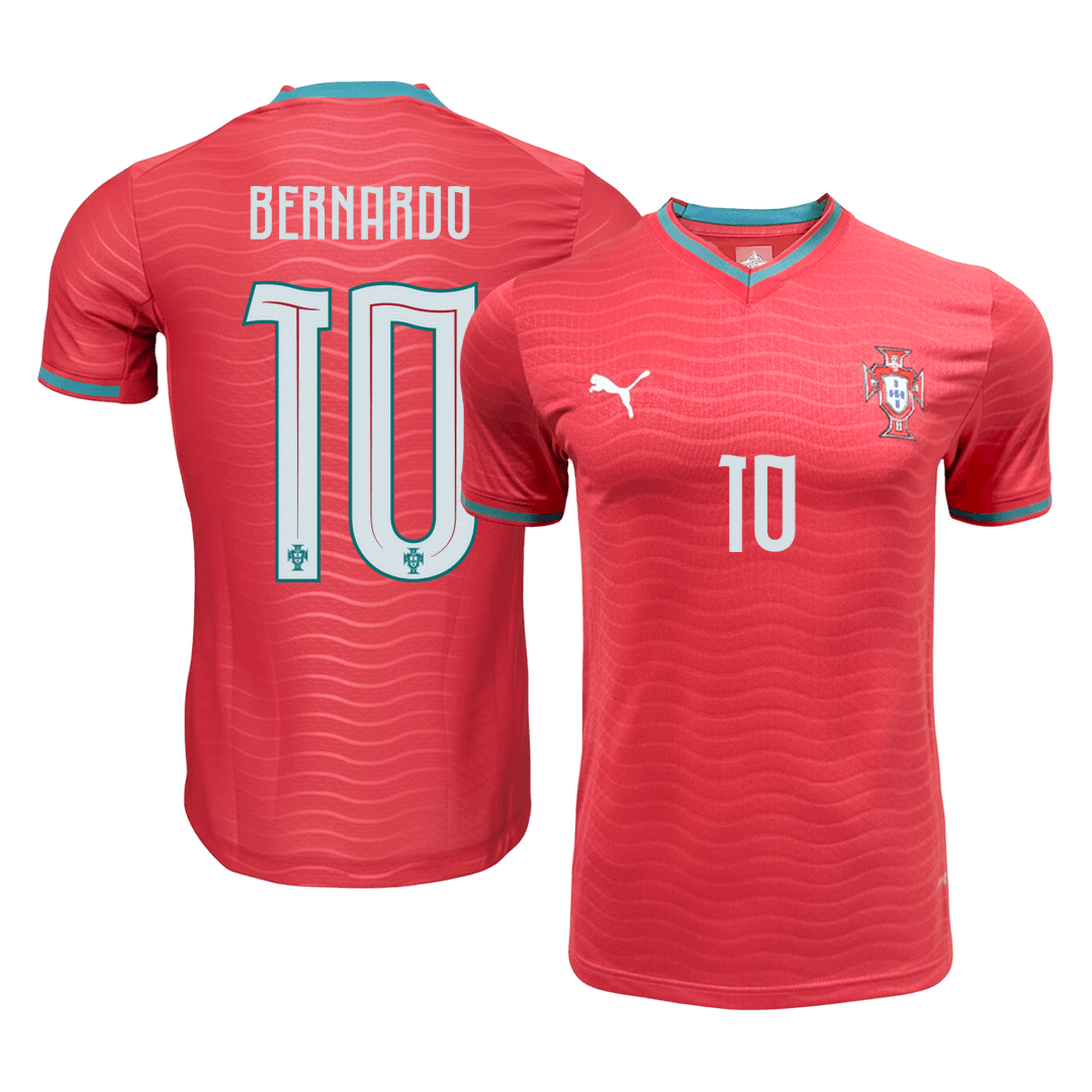 Men's Portugal BERNARDO #10 Home Shirt World Cup 2026 - Slim Fit