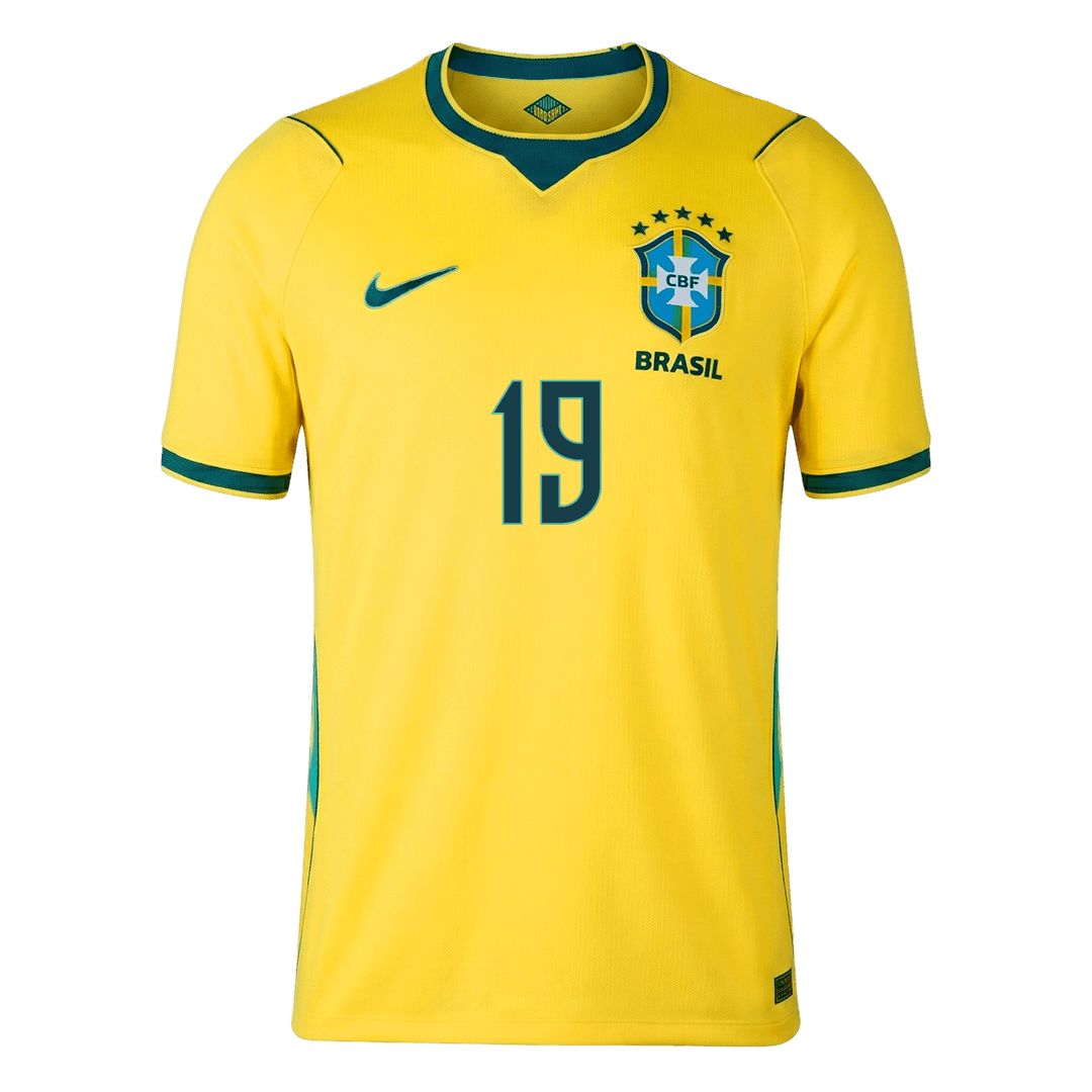 ENDRICK #19 Brazil Home Football Shirt World Cup 2026 Yellow