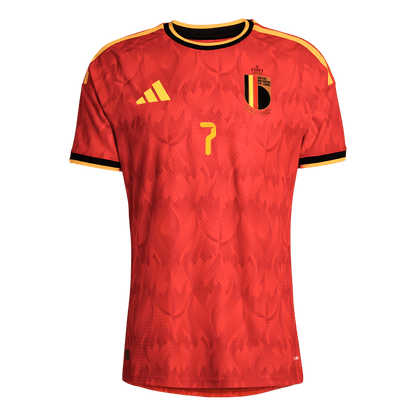 Belgium DE BRUYNE #7 Men's Home Shirt World Cup 2026 - Slim Fit