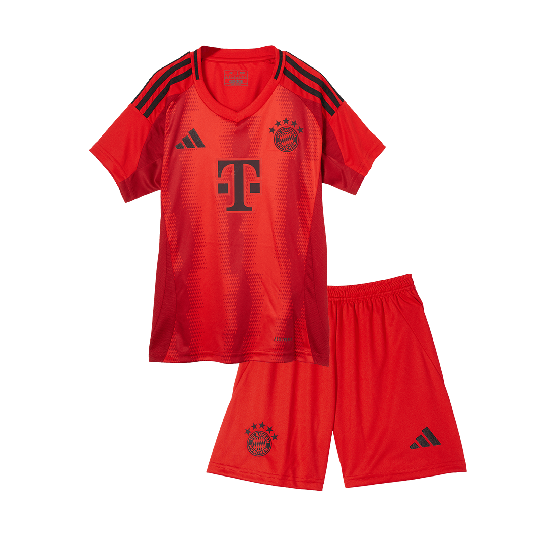 Kid's Bayern Munich Home Soccer Jersey Kit(Jersey+Shorts+Socks) Red