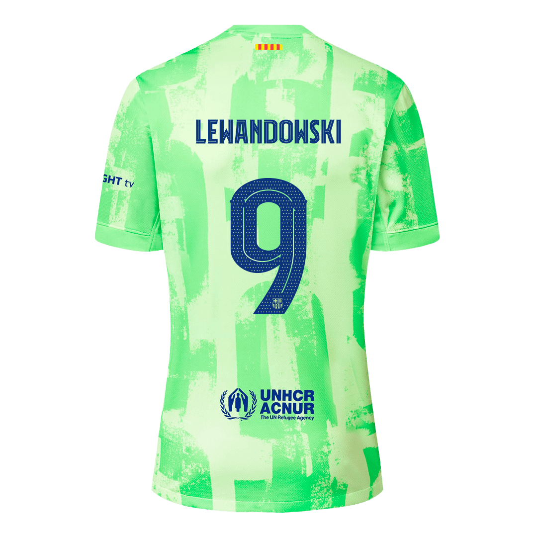 LEWANDOWSKI #9 Barcelona Third Away Soccer Jersey - UCL