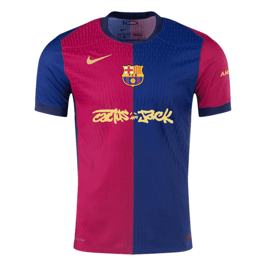 Authentic Barcelona X Travis Scott Home Soccer Jersey 2024/25 Red&Blue