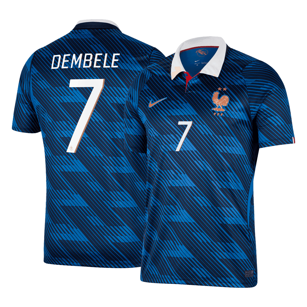 DEMBELE #7 France Home Football Shirt World Cup 2026 Blue