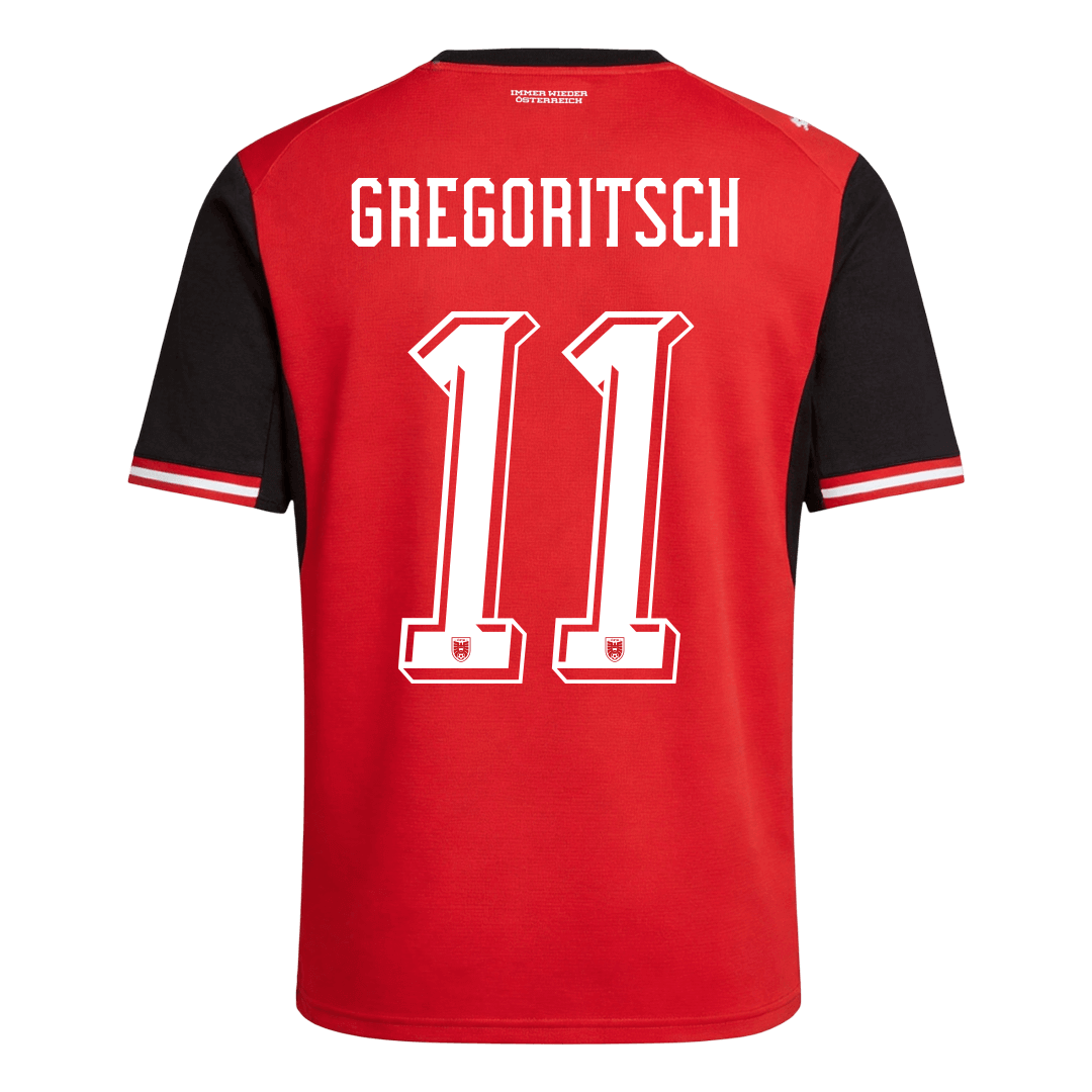 Men's Austria GREGORITSCH Home Jersey #11 World Cup 2026