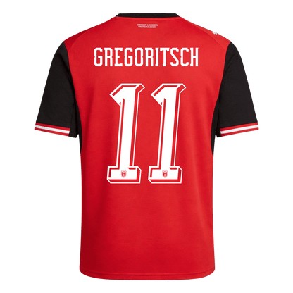 Men's Austria GREGORITSCH Home Jersey #11 World Cup 2026