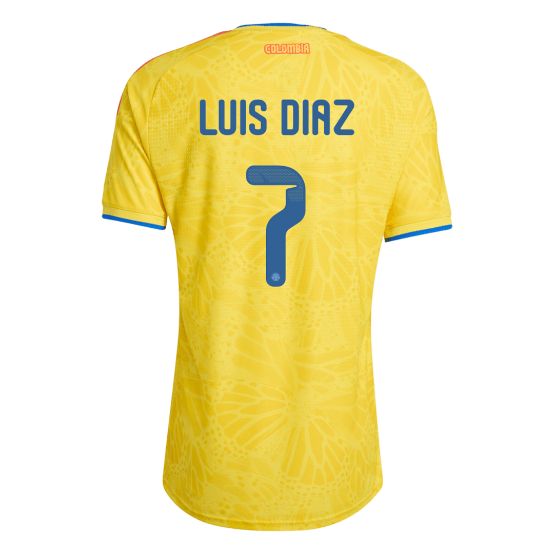 Men's Colombia LUIS DíAZ #7 Home Jersey World Cup 2026 - Slim Fit
