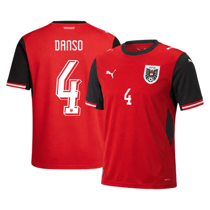 Men's Austria DANSO Home Jersey #4 World Cup 2026