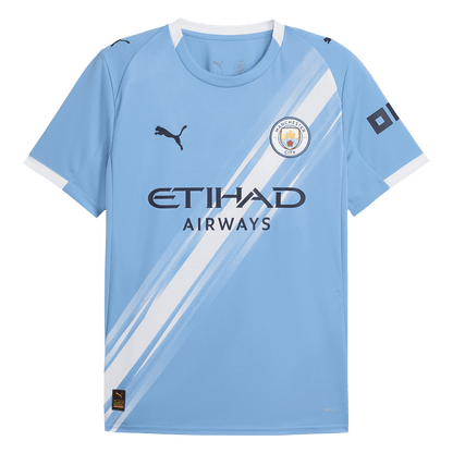 DE BRUYNE #17 Manchester City Home Soccer Jersey 2025/26 Blue