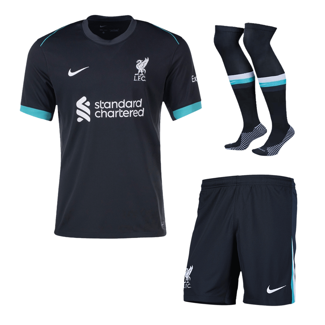 Liverpool Away Football Shirt Kit(Shirt+Shorts+Socks)