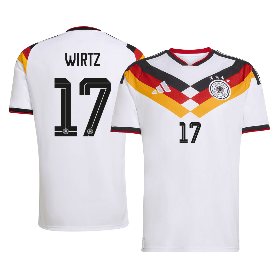 Men's Germany WIRTZ Home Jersey #17 World Cup 2026