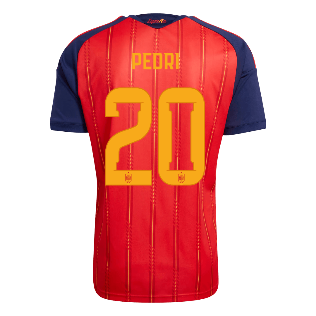 PEDRI #20 Spain Home Football Shirt World Cup 2026 Red