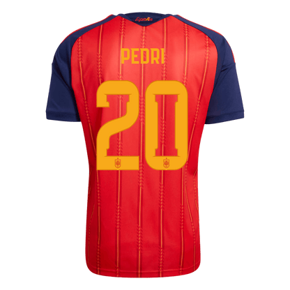 PEDRI #20 Spain Home Football Shirt World Cup 2026 Red