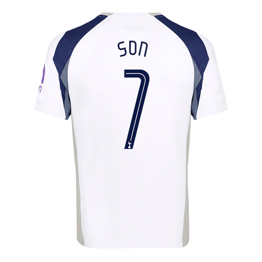 SON #7 Tottenham Hotspur Home Soccer Jersey 2025/26 White - UCL