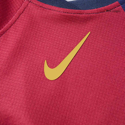 Kid's Barcelona X Coldplay Home Soccer Jersey Kit(Jersey+Shorts) 2024/25 Red&Blue